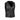Womens Bikers Style Waistcoat Black Leather Vest - W7-BLK - Leather Addicts - 
