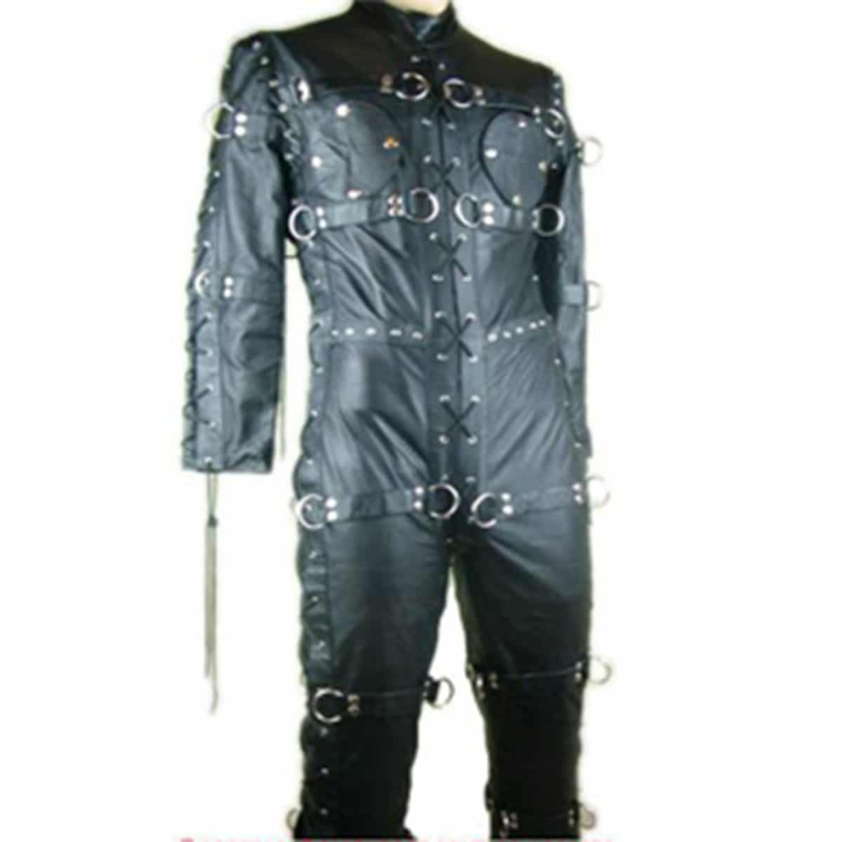 LEATHER Bondage Catsuit with Leather Lining - CELL1