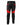 mens motorcycle bikers black with red stripes leather pants jeans trouser - j5-red - 